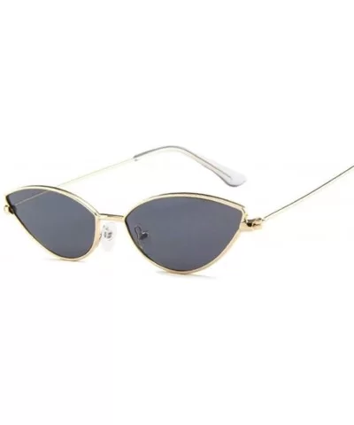 Sunglasses Cateye Glasses Female Vintage - Goldred - CC199EK2T6S $16.51 Cat Eye