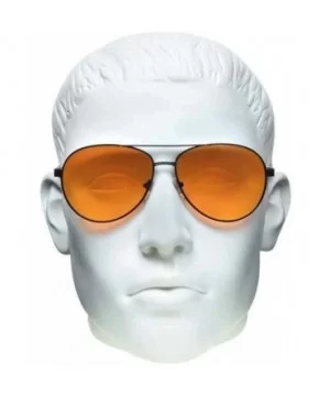 Blue Light Blocker Glasses Sleep Better Computer Screen Orange Amber - Chipper / Black - CK197WT82T2 $15.41 Wrap