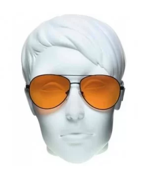 Blue Light Blocker Glasses Sleep Better Computer Screen Orange Amber - Chipper / Black - CK197WT82T2 $15.41 Wrap