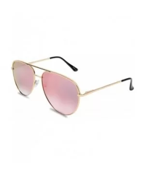 WealthyShades- Aviator sunglasses Mirrored flat lens - Oversized- Polarized For Women and Men UV400 - CY1807YM92W $9.63 Sport