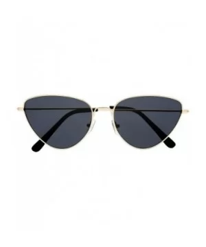 Vintage Narrow Cat Eye Tinted Lens Sunglasses for Women Gift Box - 5-gold - CY18C6AGEK6 $9.14 Cat Eye