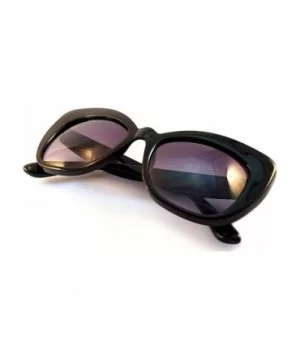 Women's Retro Oversize Cat-Eye Sunglasses A015 - Tortoise/ Brown Gradient - CE184A0QU2M $6.74 Square