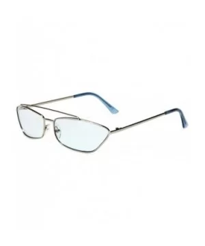 Womens Medal Low Profile Indoor Sunglasses - Rated Ages 16-30 - Blue - CB18LGWHZRT $8.24 Rectangular