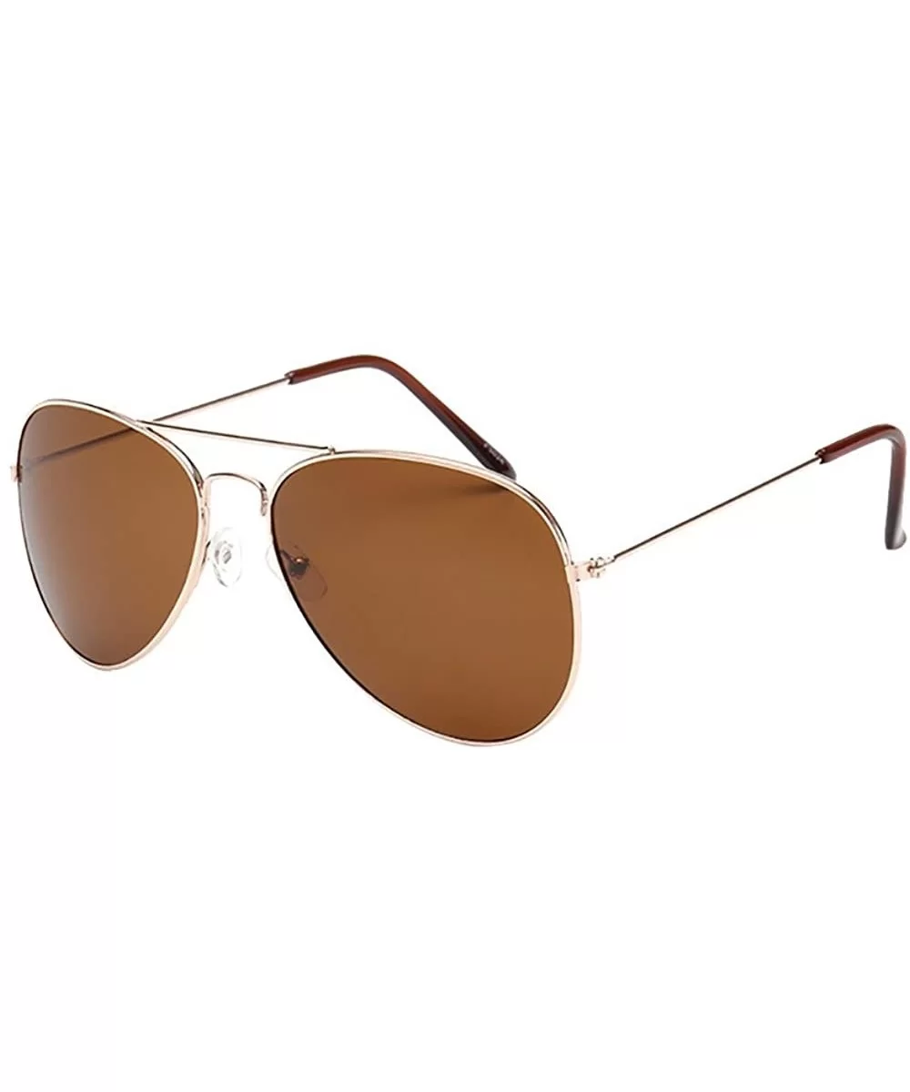 Mirrored Aviator Sunglasses for Men Women Unisex Oversized Trendy Designer UV400 Sun Glasses - H - C5195IG3SGO $6.57 Oval