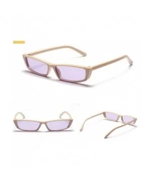 Unisex Vintage Sunglasses Triangle Eggshell - Eggshell - CS18HWILH8O $7.86 Cat Eye