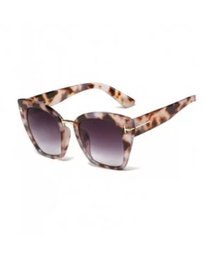 UV400 Retro 60s Squared Butterfly Large Cat Eye Sunglasses for Women Bold Temple - Pink Tortoise - CA199CMZ72N $14.37 Rectang...