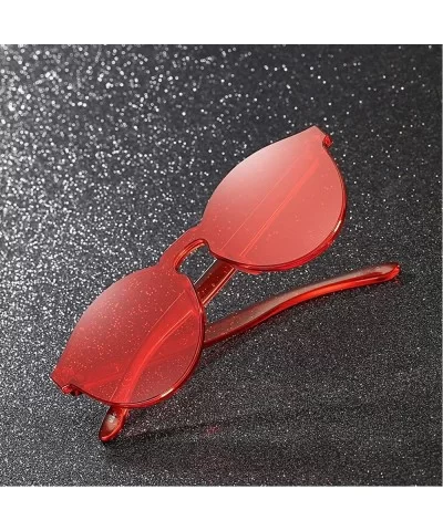 Colored Sunglasses Mirrored Protection - Red - C118SZXUCL0 $4.91 Cat Eye