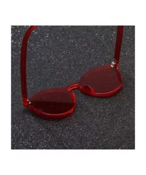 Colored Sunglasses Mirrored Protection - Red - C118SZXUCL0 $4.91 Cat Eye