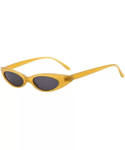 Retro Vintage Clout Cat Unisex Sunglasses Rapper Oval Shades Grunge - 8192c - CI18RS64LE7 $7.12 Oval