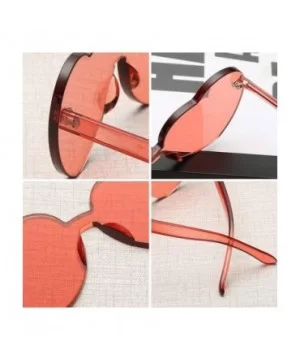 Heart Shaped Sunglasses for Women Transparent UV Protection Frameless Love Party Rimless Sunglasses Glasses - CJ1903OL437 $5....