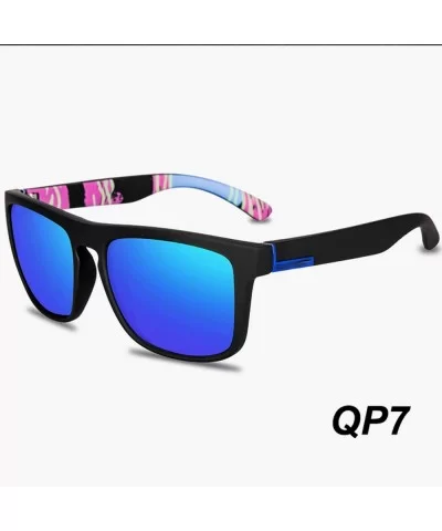 Square Sunglasses Men Polarized Sun Glasses Retro Vintage Goggles Women Fashion UV400 Driving Eyewear - Qp7 - CD19854ELO6 $30...