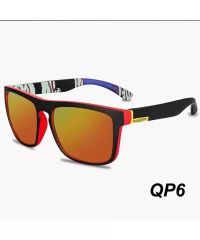 Square Sunglasses Men Polarized Sun Glasses Retro Vintage Goggles Women Fashion UV400 Driving Eyewear - Qp7 - CD19854ELO6 $30...