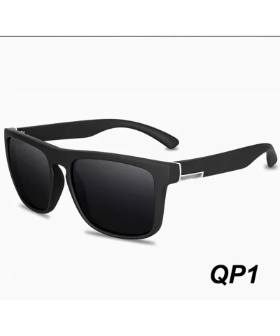 Square Sunglasses Men Polarized Sun Glasses Retro Vintage Goggles Women Fashion UV400 Driving Eyewear - Qp7 - CD19854ELO6 $30...