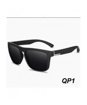 Square Sunglasses Men Polarized Sun Glasses Retro Vintage Goggles Women Fashion UV400 Driving Eyewear - Qp7 - CD19854ELO6 $30...