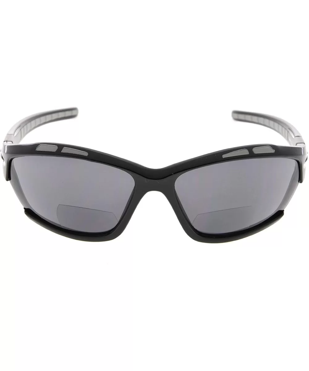 Unbreakable Sunglasses Baseball Softball - Shiny Black/Grey Lens - C612N4QESG9 $5.86 Sport