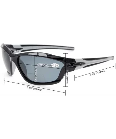 Unbreakable Sunglasses Baseball Softball - Shiny Black/Grey Lens - C612N4QESG9 $5.86 Sport