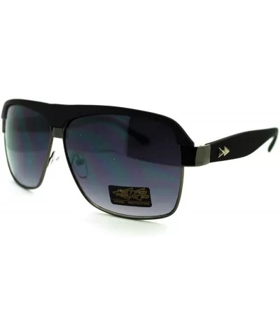 Retro Fashion Sunglasses Square Flat Top Rim Fresh Look - Matte Black - CY11MYRNWRR $6.40 Square