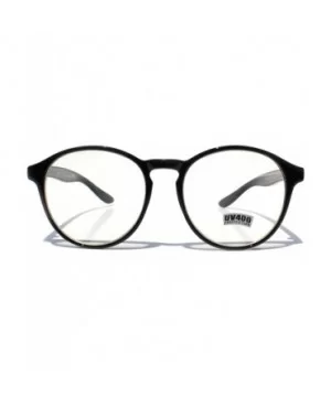 SIMPLE Korean Style K-POP Round Fashion Glasses - Matte Black - C318Z9U3U8E $15.98 Wayfarer