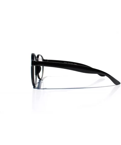 SIMPLE Korean Style K-POP Round Fashion Glasses - Matte Black - C318Z9U3U8E $15.98 Wayfarer