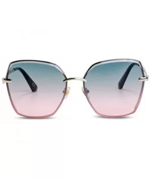 Classic fashion frameless sunglasses - metal frameless classic aviator glasses - B - CA18SCYQ6RA $29.76 Aviator