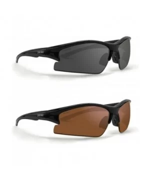 2 Epoch Golf Sport Sunglasses Black with Smoke Lens and Black with Amber Lens - C218G2A57LN $27.34 Sport