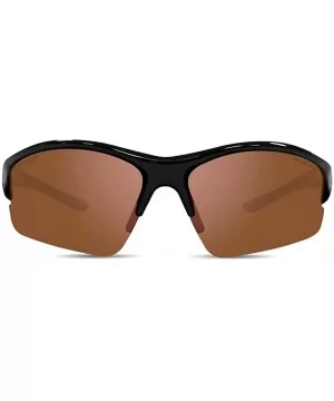 2 Epoch Golf Sport Sunglasses Black with Smoke Lens and Black with Amber Lens - C218G2A57LN $27.34 Sport