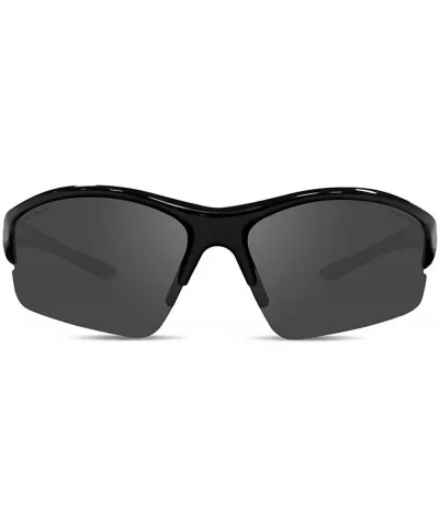 2 Epoch Golf Sport Sunglasses Black with Smoke Lens and Black with Amber Lens - C218G2A57LN $27.34 Sport