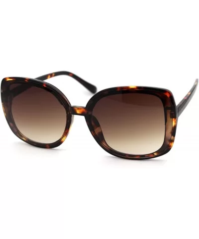 Womens Diva Thin Plastic Frame Butterfly Sunglasses - Tortoise Brown - CN18YW8G3IH $7.77 Butterfly