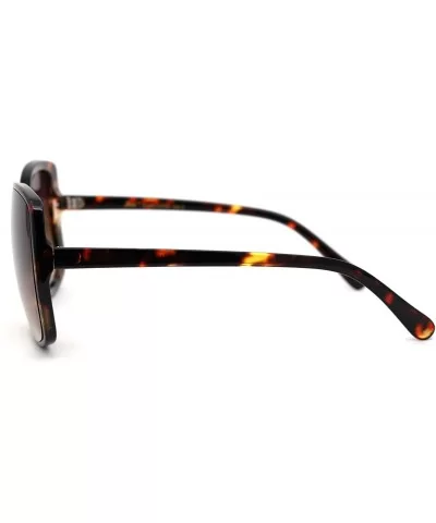 Womens Diva Thin Plastic Frame Butterfly Sunglasses - Tortoise Brown - CN18YW8G3IH $7.77 Butterfly