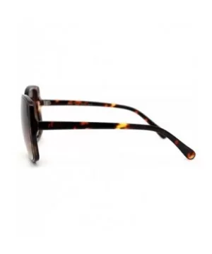 Womens Diva Thin Plastic Frame Butterfly Sunglasses - Tortoise Brown - CN18YW8G3IH $7.77 Butterfly