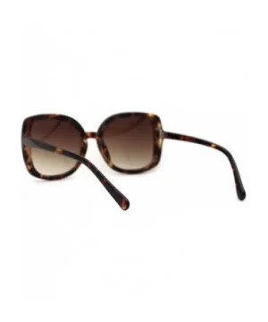 Womens Diva Thin Plastic Frame Butterfly Sunglasses - Tortoise Brown - CN18YW8G3IH $7.77 Butterfly