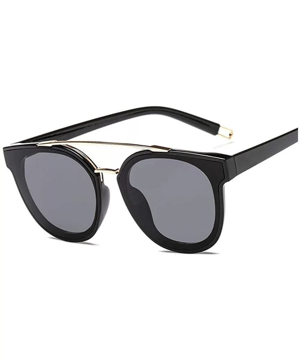 Metal Sunglasses Women Vintage Sun Glasses Fashion Luxury Decoration Classic Eyewear UV400 - Black - CJ1985INZ9E $25.53 Sport