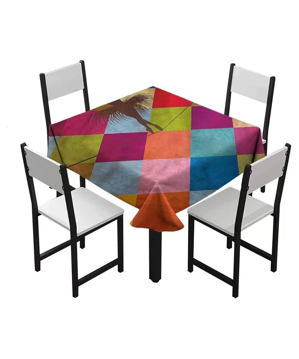 tableclothStain Spillproof Sunglasses Home Square Tablecloth - Multi-02 - C6198U62QD9 $35.32 Square