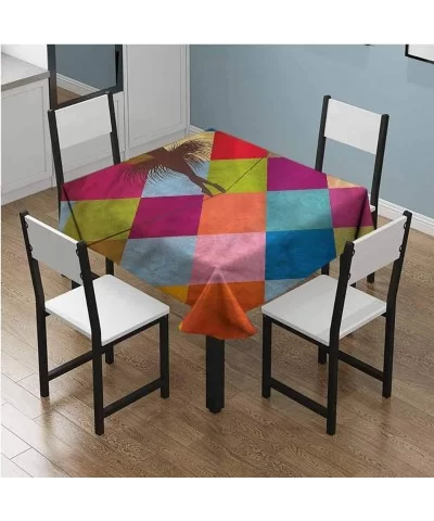 tableclothStain Spillproof Sunglasses Home Square Tablecloth - Multi-02 - C6198U62QD9 $35.32 Square