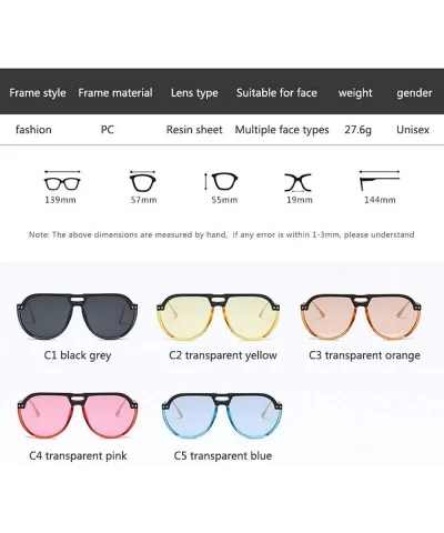 Sunglasses women Prevent Back Glasses Clear Lenses Brand Designer Men Women Sunglasses - C3 Transparentorange - C618W7IWMEZ $...