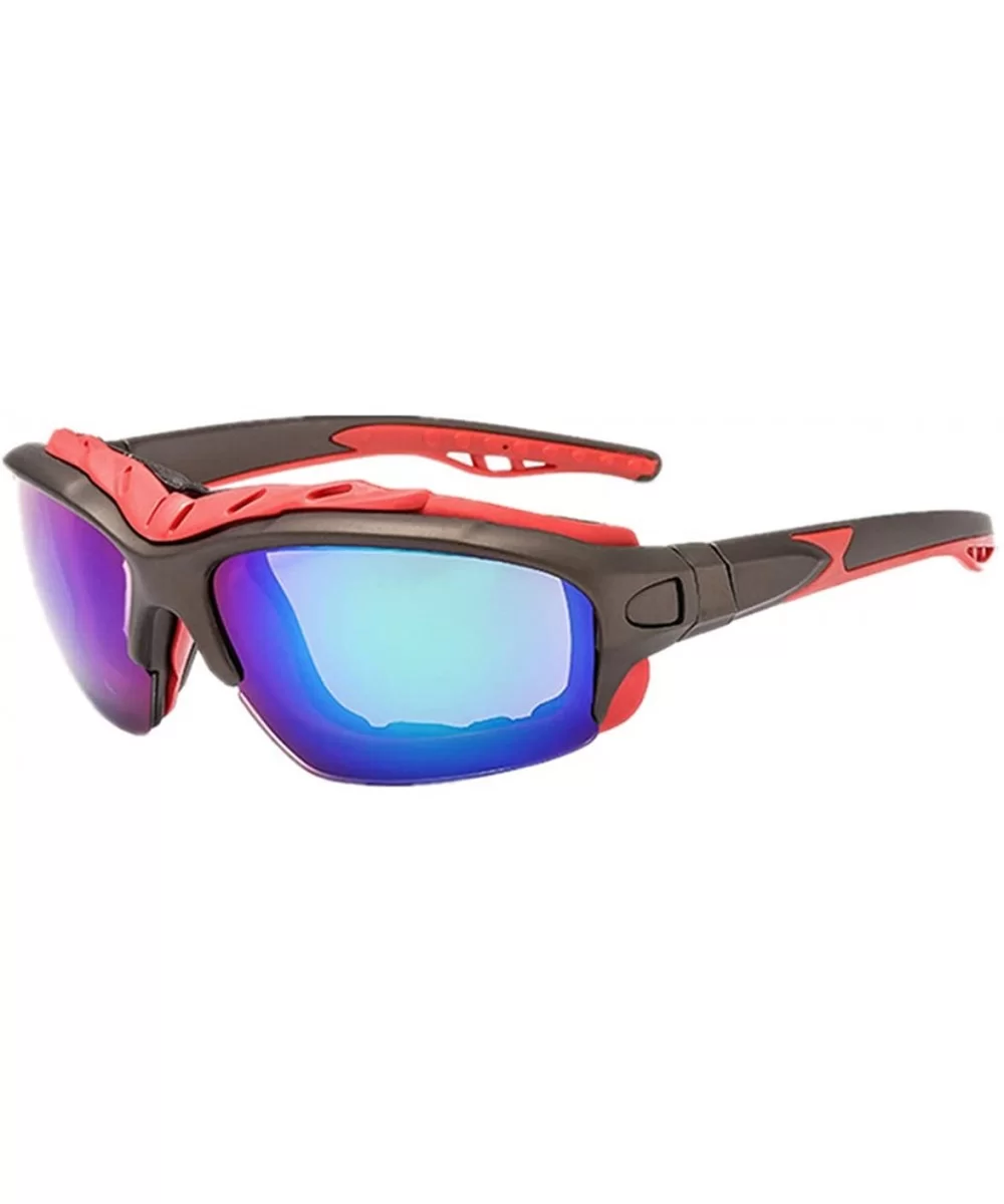 Sports sunglasses polarized with UV400 Unbreakable Frame for Ski Driving Golf Running Cycling Tr90 - Color 1 - CY18QYWYRQ5 $8...