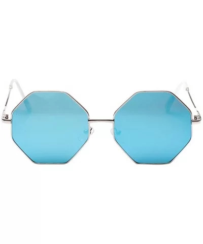 Geometric sunglasses Women Vintage Eye Sunglasses Retro Eyewear Color Tinted Eyewear - D - C818TM668KX $8.00 Wrap