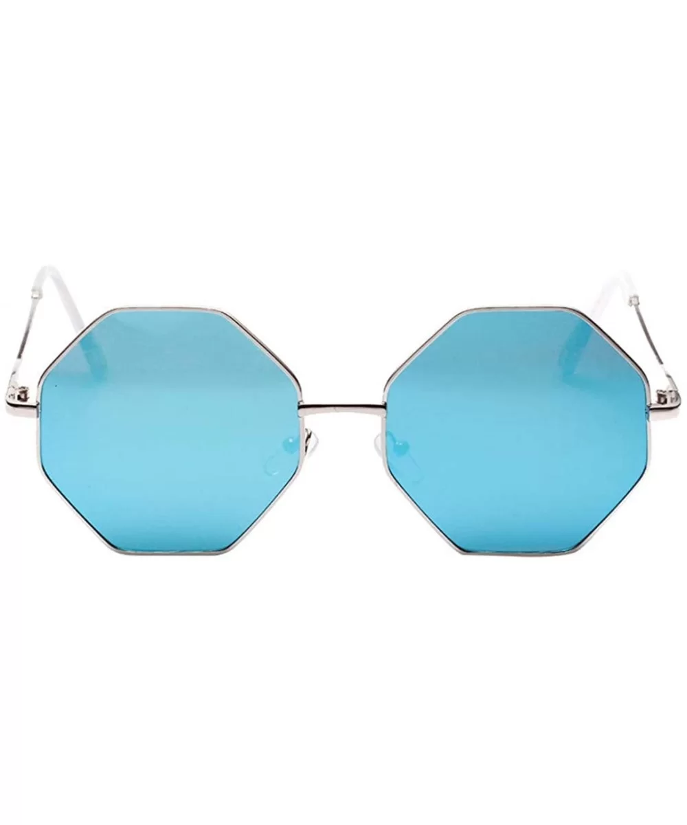 Geometric sunglasses Women Vintage Eye Sunglasses Retro Eyewear Color Tinted Eyewear - D - C818TM668KX $8.00 Wrap