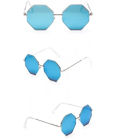 Geometric sunglasses Women Vintage Eye Sunglasses Retro Eyewear Color Tinted Eyewear - D - C818TM668KX $8.00 Wrap