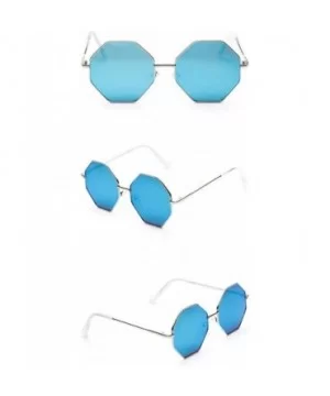 Geometric sunglasses Women Vintage Eye Sunglasses Retro Eyewear Color Tinted Eyewear - D - C818TM668KX $8.00 Wrap