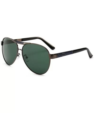 Men's Retro Sunglasses- Polarized Sunglasses- Full Frame Driving Glasses-C10 - C10 - C6197NIX307 $31.30 Sport