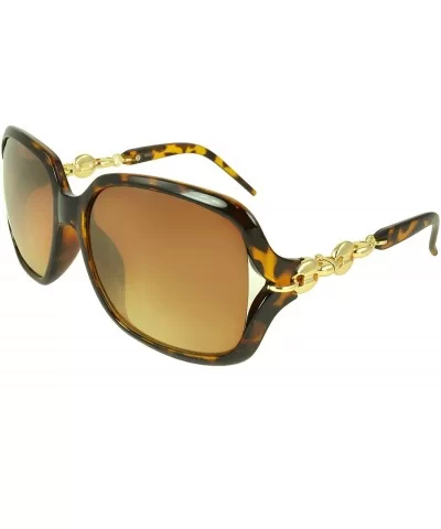 Luna Shield Fashion Retro Sunglasses Shades - Brown Leopard - CC11JRVUHLR $5.57 Shield