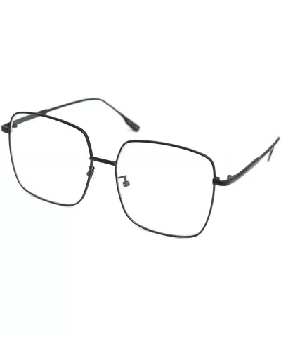 Vintage Aviator Eyeglasses Metal Frames Clear Lens Glasses Non-prescription - Black 52351 - CM18LY4932G $12.61 Aviator