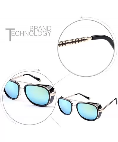 Classic steampunk sunglasses street style Men/Women Sunglasses Vintage goggle - Matte Black/Black - CE18536ODUG $7.77 Goggle