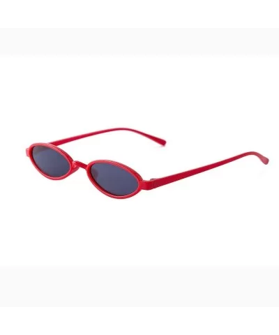 Women Fashion Unisex Oval Shades Sunglasses Integrated UV Glasses Luxury Accessory (F) - F - CG195MASH8K $5.13 Oval