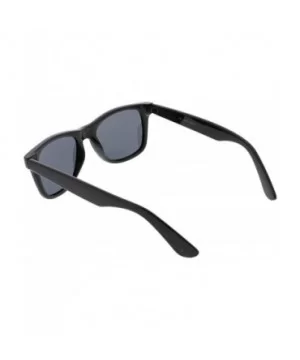 Classic Neutral Color Polarized Horn Rimmed Sunglasses 52mm - Black / Smoke - CY188KC0YLO $8.24 Wayfarer