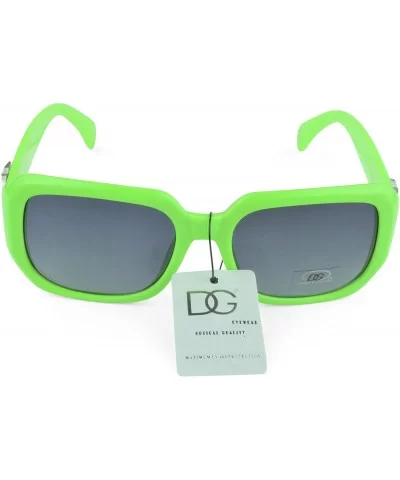 Women's Sunnglasses Bold Accent Fashion Oversized Retro Sunglasses - Green - C1129KCUJ7T $6.99 Oval