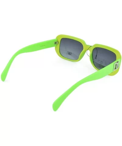 Women's Sunnglasses Bold Accent Fashion Oversized Retro Sunglasses - Green - C1129KCUJ7T $6.99 Oval