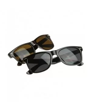 Classic Eyewear Retro Large Horn Rimmed Style Sunglasses (2-Pack (1 Black- 1 Tortoise)) - CU113YHFIWX $22.32 Wayfarer