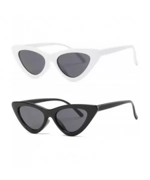 Cat Eye Sunglasses Women Clout Goggles Kurt Cobain Retro Sun Glasses K0566 - CQ18AH0DUGY $6.19 Goggle